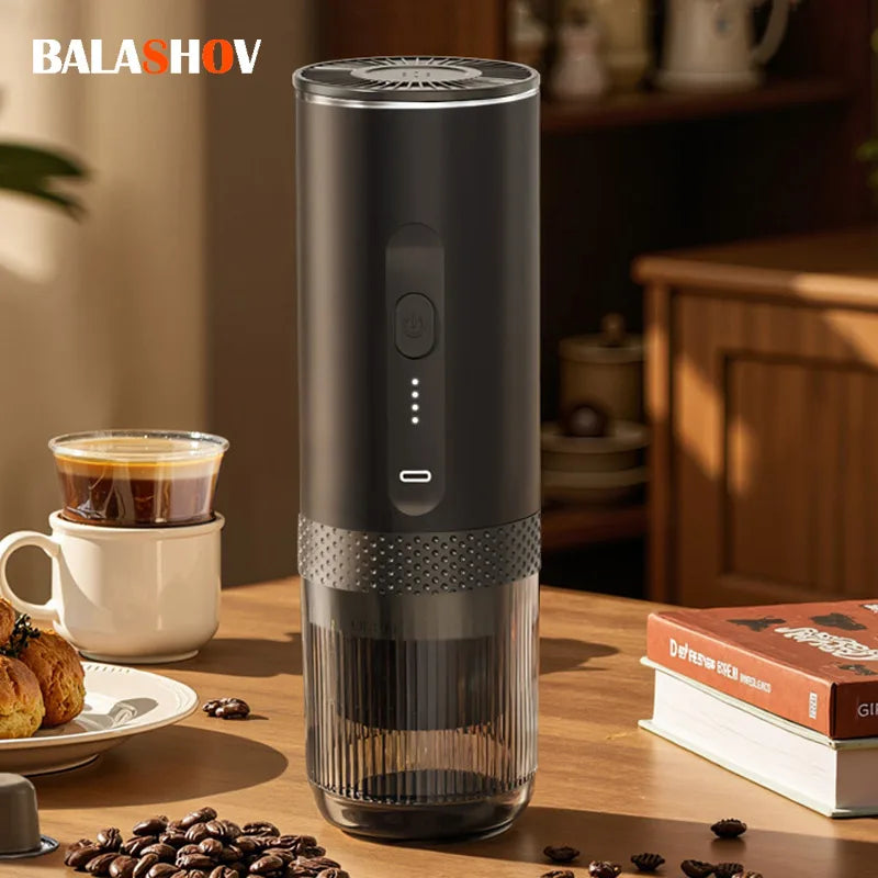 Portable Electric Coffee Grinder with Rechargeable Battery, Fresh Coffee Anywhere, Cordless Coffee Bean Grinder